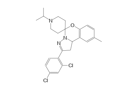 2-(2,4-dichlorophenyl)-1'-isopropyl-9-methyl-1,10b-dihydrospiro[benzo[e]pyrazolo[1,5-c][1,3]oxazine-5,4'-piperidine]