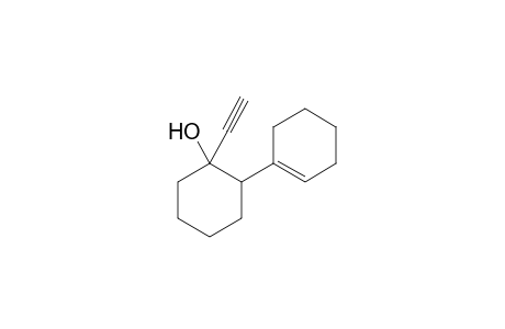 Cyclohexanol, 2-(1-cyclohexen-1-yl)-1-ethynyl-, (+/-)-