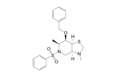 (3aS,6S,7R,7aS)-7-Benzyloxy-3,6-dimethyl-5-(phenylsulfonyl)octahydro[1,3]thiazolo[4,5-c]pyridine