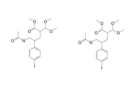 5-ACETYLAMINO-2-DIMETHOXYMETHYL-4-(4-IODOPHENYL)-PENTANOIC-ACID-METHYLESTER