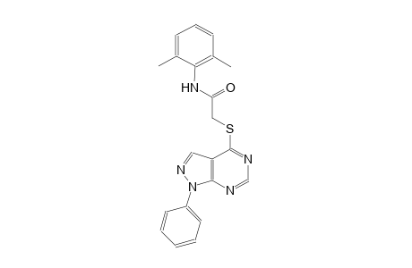N-(2,6-dimethylphenyl)-2-[(1-phenyl-1H-pyrazolo[3,4-d]pyrimidin-4-yl)sulfanyl]acetamide
