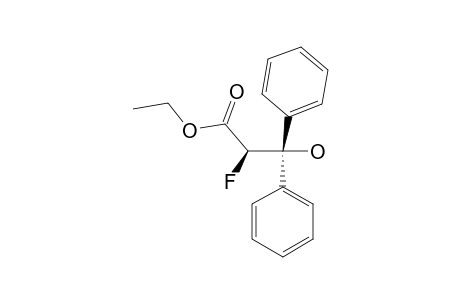 ETHYL-2-FLUORO-3-HYDROXY-3,3-DIPHENYLPROPANOATE