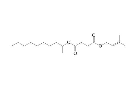 Succinic acid, 3-methylbut-2-en-1-yl 2-decyl ester