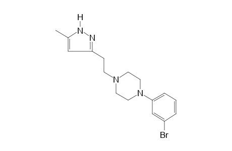 1-(m-bromophenyl)-4-[2-(5-methylpyrazol-3-yl)ethyl]piperazine