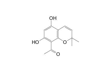 5,7-dihydroxy-2,2-dimethyl-2H-1-benzopyran-8-yl methyl ketone