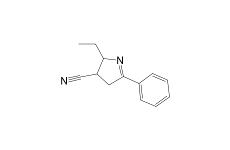 2-Ethyl-5-phenyl-3,4-dihydro-2H-pyrrole-3-carbonitrile