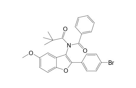 N-(2-(4-Bromophenyl)-5-methoxybenzofuran-3-yl)-N-pivaloylbenzamide