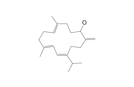 (4E,8E,10E)-11-isopropyl-4,8-dimethyl-14-methylene-cyclotetradeca-4,8,10-trien-1-ol