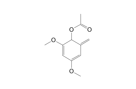 (2,4-dimethoxy-6-methylidene-1-cyclohexa-2,4-dienyl) acetate