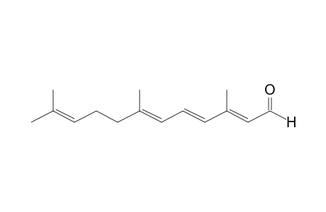 2,4,6,10-Dodecatetraenal, 3,7,11-trimethyl-