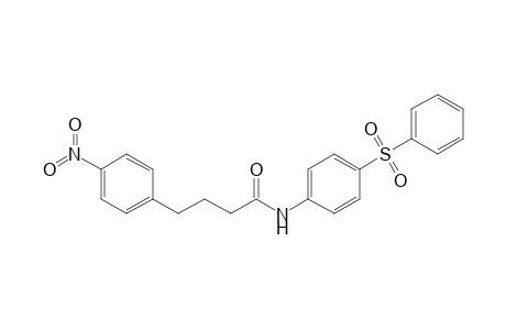 4-(4-nitrophenyl)-N-(4-(phenylsulfonyl)phenyl)butanamide