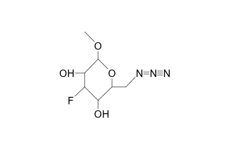 Methyl-6-azido-3,6-dideoxy-3-fluoro.beta.-D-allopyranosid