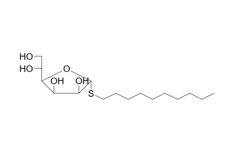 .alpha.-D-Mannothiofuranoside, S-decyl-