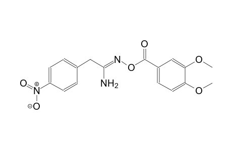 (1Z)-N'-[(3,4-dimethoxybenzoyl)oxy]-2-(4-nitrophenyl)ethanimidamide