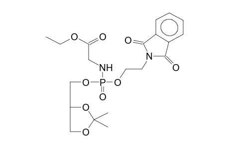 1,2-o,o'-Isopropylideneglycerol, 3-carboethoxymethylamido-N-phthaloylaminoethylphosphate