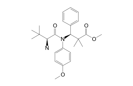 Methyl 2,2-dimethyl-(S)-3-[N-(4'-methoxyphenyl)-N-((S)-tert-leucyl)]amino-3-phenylpropionate