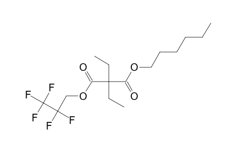 Diethylmalonic acid, hexyl 2,2,3,3,3-pentafluoropropyl ester