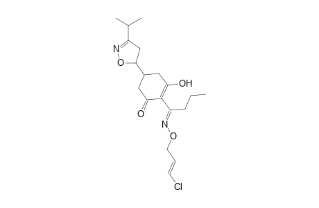 2-Cyclohexen-1-one, 2-[1-[[(3-chloro-2-propenyl)oxy]imino]butyl]-5-[4,5-dihydro-3-(1-methylethyl)-5-isoxazolyl]-3-hydroxy-