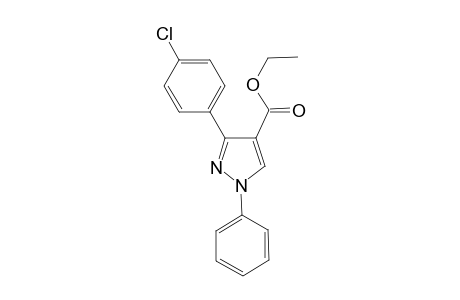 ethyl 3-(4-chlorophenyl)-1-phenyl-1H-pyrazole-4-carboxylate