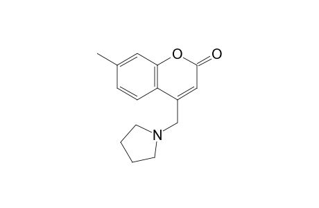 7-Methyl-4-(N-pyrrolidinomethyl)coumarin