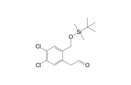 2-(2-(((tert-butyldimethylsilyl)oxy)methyl)-4,5-dichlorophenyl)acetaldehyde