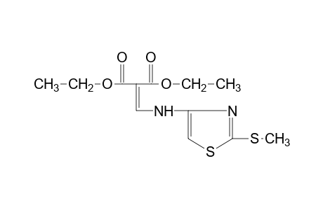 {{2-(methylthio)-4-thiazolyl]amino}methylene}malonic acid, diethyl ester