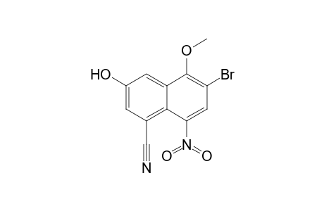 6-Bromo-3-hydroxy-5-methoxy-8-nitro-1-naphthalenecarbonitrile