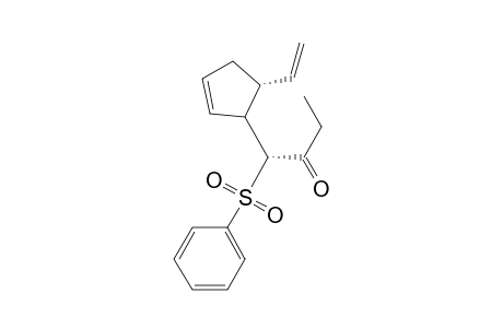 2-Butanone, 1-(5-ethenyl-2-cyclopenten-1-yl)-1-(phenylsulfonyl)-, [1.alpha.(1R*),5.alpha.]-(.+-.)-