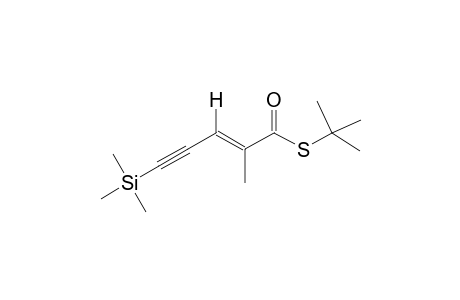 S-tert-Butyl (E)-2-Methyl-5-(trimethylsilyl)pernt-2-en-4-ynethioate