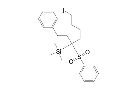 5-(Trimethylsilyl)-5-(phenylsulfonyl)-7-phenyl-1-iodoheptane