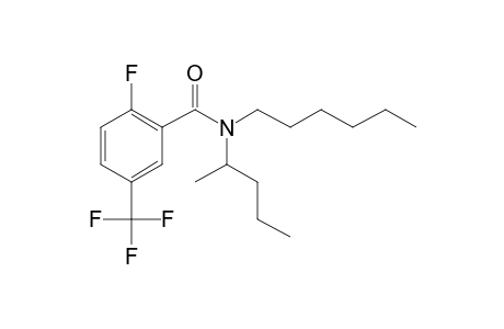 Benzamide, 2-fluoro-5-trifluoromethyl-N-(2-pentyl)-N-hexyl-