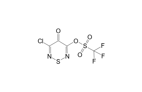 3-Chloro-5-trifluoromethanesulfonoxy-4H-1,2,6-thiadiazin-4-one