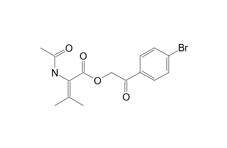 2-Butenoic acid, 2-(acetylamino)-3-methyl-, 2-(4-bromophenyl)-2-oxoethyl ester