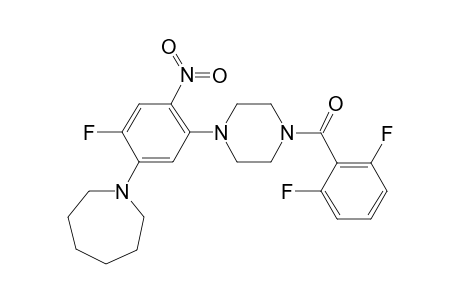 1H-azepine, 1-[5-[4-(2,6-difluorobenzoyl)-1-piperazinyl]-2-fluoro-4-nitrophenyl]hexahydro-