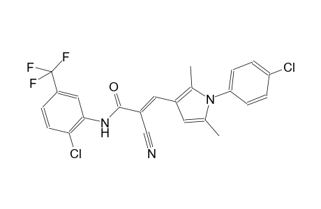 (2E)-3-[1-(4-chlorophenyl)-2,5-dimethyl-1H-pyrrol-3-yl]-N-[2-chloro-5-(trifluoromethyl)phenyl]-2-cyano-2-propenamide