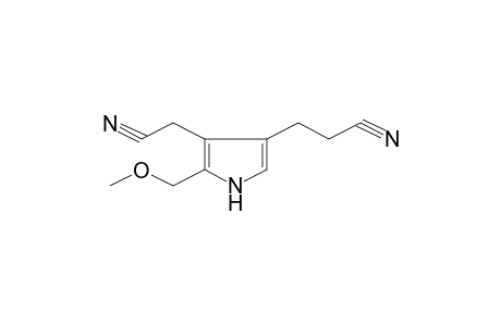 3-[4-(cyanomethyl)-5-(methoxymethyl)-1H-pyrrol-3-yl]propionitrile