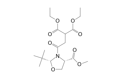 (2R,4S)-2-Tert.-butyl-4-methoxycarbonyl-3-[3,3-bis-(ethoxycarbonyl)-propanoyl]-1,3-oxazolidine