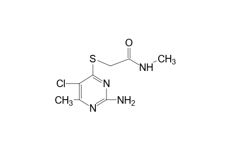 2-[(2-AMINO-5-CHLORO-6-METHYL-4-PYRIMIDINYL)THIO]-N-METHYLACETAMIDE