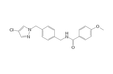 Benzamide, N-[[4-[(4-chloro-1H-pyrazol-1-yl)methyl]phenyl]methyl]-4-methoxy-