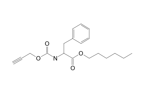 L-Phenylalanine, N-propargyloxycarbonyl-, hexyl ester