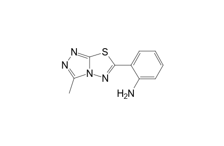 benzenamine, 2-(3-methyl[1,2,4]triazolo[3,4-b][1,3,4]thiadiazol-6-yl)-