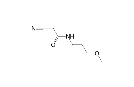 2-cyano-N-(3-methoxypropyl)acetamide