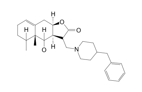 (3S,3aS,4S,4aR,5S,9aR)-3-[(4-benzyl-1-piperidinyl)methyl]-4-hydroxy-4a,5-dimethyl-3a,4,4a,5,6,7,9,9a-octahydronaphtho[2,3-b]furan-2(3H)-one