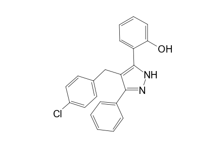 4-(4-Chlorobenzyl)-3(5)-(2-hydroxyphenyl)-5(3)-phenylpyrazole