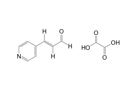 trans-4-pyridineacrolein, oxalate(1.1) (salt)