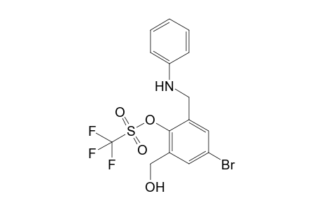 2-(Anilinomethyl)-4-bromo-6-(hydroxymethyl)phenyltrifluoromethanesulfonate