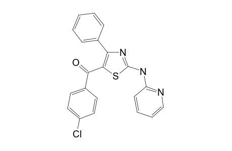 (4-Chlorophenyl)(4-phenyl-2-(pyridin-2-yl amino)thiazol-5-yl)methanone