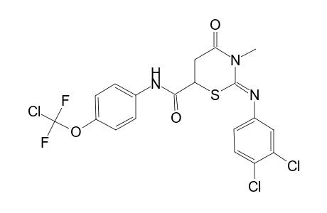 2H-1,3-thiazine-6-carboxamide, N-[4-(chlorodifluoromethoxy)phenyl]-2-[(3,4-dichlorophenyl)imino]tetrahydro-3-methyl-4-oxo-, (2Z)-