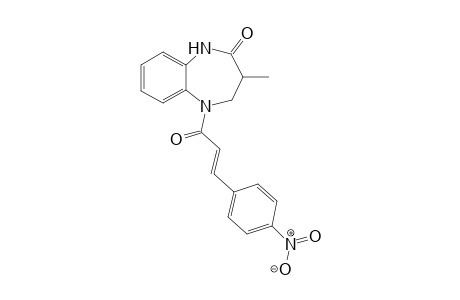 3-Methyl-5-[(E)-3-(4-nitrophenyl)-1-oxoprop-2-enyl]-3,4-dihydro-1H-1,5-benzodiazepin-2-one