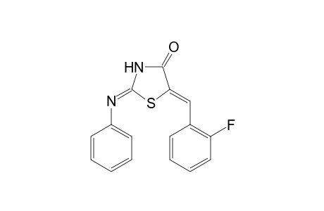 (2E,5E)-5-(2-Fluorobenzylidene)-2-(phenylimino)-1,3-thiazolidin-4-one